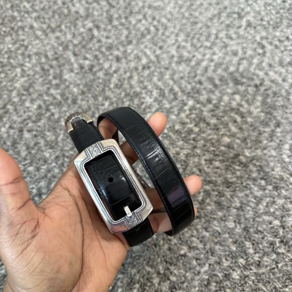 Brighton Women's Reversible Black Brown Belt Size M 29-33” Skinny Classic - Picture 5 of 5